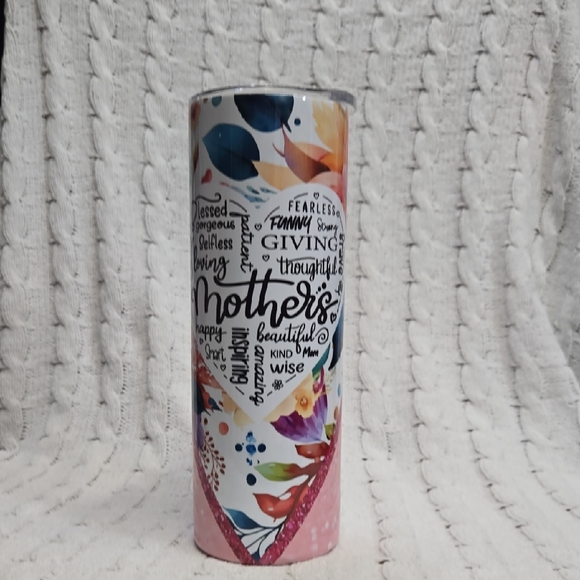 Hand Crafted Other - Hand Crafted Floral Mother's Day Tumbler